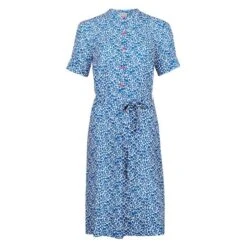 Dress Yann Flowers Blue -Brava Clothing Shop Product 37082