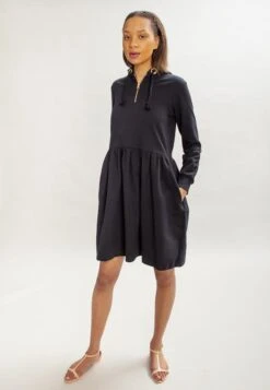 Hoodie Dress Ragna Black -Brava Clothing Shop Product 45778