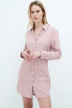 Shirt Dress Nicolette Brick