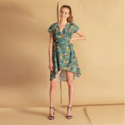 Wrap Dress Asymmetrical Line -Brava Clothing Shop Product ProductPropertyID 107412456