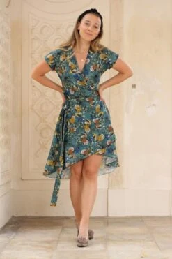 Wrap Dress Asymmetrical Line -Brava Clothing Shop Product ProductPropertyID 107412463