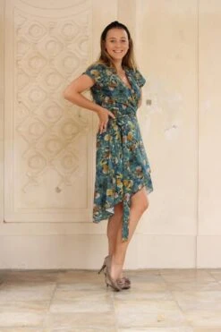 Wrap Dress Asymmetrical Line -Brava Clothing Shop Product ProductPropertyID 107412465