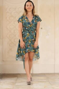 Wrap Dress Asymmetrical Line -Brava Clothing Shop Product ProductPropertyID 107412466