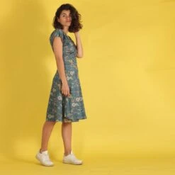 Wrap Dress Floralia Blue