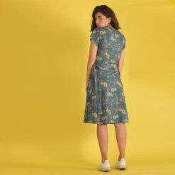 Wrap Dress Floralia Blue -Brava Clothing Shop Product ProductPropertyID 107585902