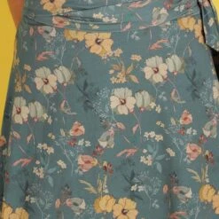 Wrap Dress Floralia Blue -Brava Clothing Shop Product ProductPropertyID 107585905