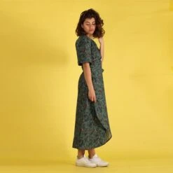 Wrap Dress Lilla Green -Brava Clothing Shop Product ProductPropertyID 107585914
