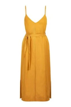 Komodo Dress Iman Tencel Linen Tangerine