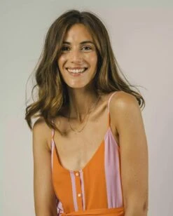 Brava Fabrics Color Block Dress Orange -Brava Clothing Shop Product ProductPropertyID 112383373