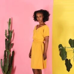 Dress Alani Yellow -Brava Clothing Shop Product ProductPropertyID 114617557