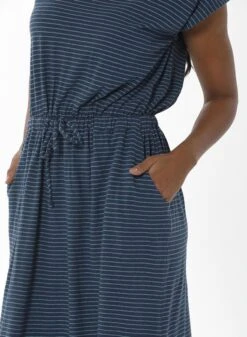 Striped Jersey Dress Navy -Brava Clothing Shop Product ProductPropertyID 118656097