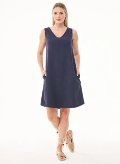 Dress Sleeveless Dark Blue