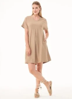 Shift Dress Beige