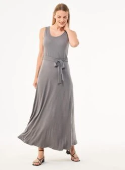 Long Jersey Dress Gray