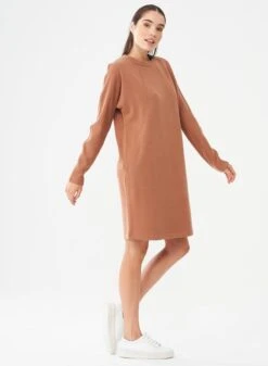 Sweat Dress Light Brown -Brava Clothing Shop Product ProductPropertyID 120126185