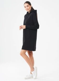 Long Hoodie Dress Black -Brava Clothing Shop Product ProductPropertyID 120126279