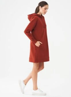 Long Hoodie Dress Brown -Brava Clothing Shop Product ProductPropertyID 120126290