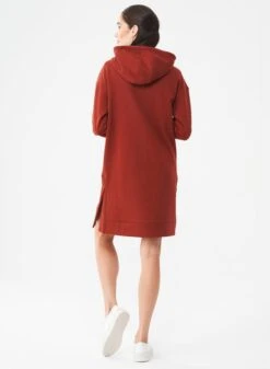 Long Hoodie Dress Brown -Brava Clothing Shop Product ProductPropertyID 120126292