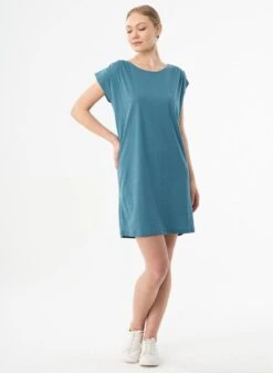 Jersey Dress Petrol Blue -Brava Clothing Shop Product ProductPropertyID 120530222