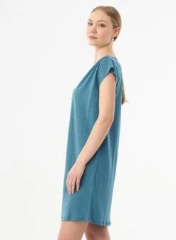 Jersey Dress Petrol Blue -Brava Clothing Shop Product ProductPropertyID 120530223
