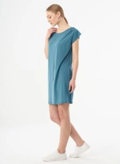 Jersey Dress Petrol Blue -Brava Clothing Shop Product ProductPropertyID 120530224