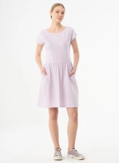Slub Jersey Dress Lavender