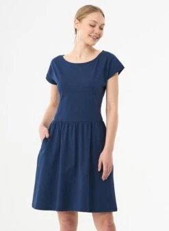 Slub Jersey Dress Navy -Brava Clothing Shop Product ProductPropertyID 120530255