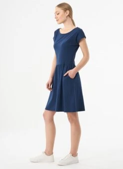 Slub Jersey Dress Navy -Brava Clothing Shop Product ProductPropertyID 120530256
