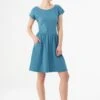 Slub Jersey Dress Petrol Blue -Brava Clothing Shop Product ProductPropertyID 120530274