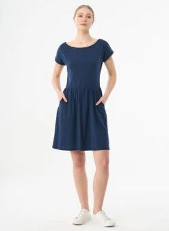 Jersey Dress Dark Blue -Brava Clothing Shop Product ProductPropertyID 120530343
