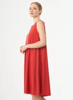 Sleeveless Jersey Dress Red -Brava Clothing Shop Product ProductPropertyID 120967972