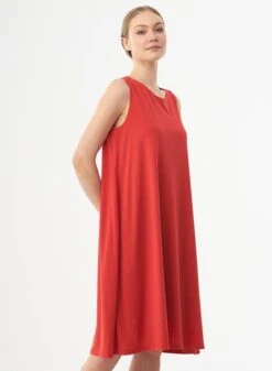 Sleeveless Jersey Dress Red -Brava Clothing Shop Product ProductPropertyID 120967973