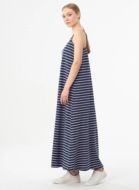 Striped Jersey Maxi-Dress Navy 4 Striped Jersey Maxi-Dress Navy - Image 2