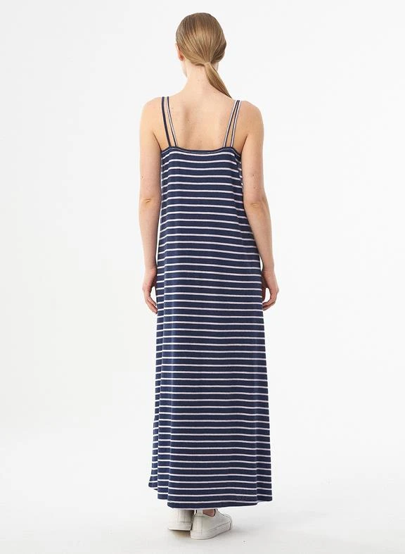 Striped Jersey Maxi-Dress Navy 5 Striped Jersey Maxi-Dress Navy - Image 3