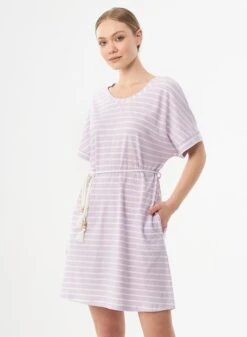 Striped Jersey Dress Lilac -Brava Clothing Shop Product ProductPropertyID 120968003