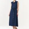 Midi Blouse Dress Navy -Brava Clothing Shop Product ProductPropertyID 120968375