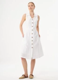 Shirt Dress White