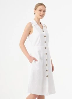 Shirt Dress White -Brava Clothing Shop Product ProductPropertyID 120968387