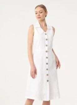 Shirt Dress White -Brava Clothing Shop Product ProductPropertyID 120968388