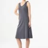 Midi Jersey Dress Dark Grey 1 Midi Jersey Dress Dark Grey -Brava Clothing Shop Product ProductPropertyID 121440249