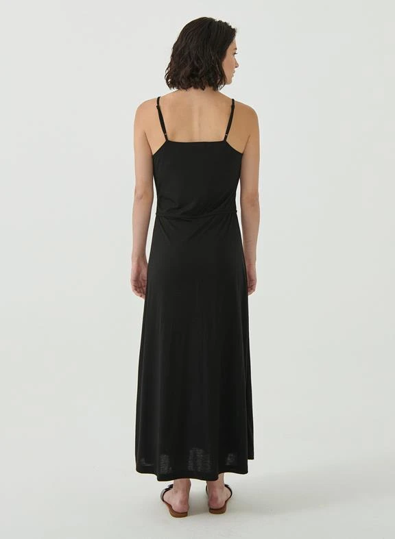 Jersey Wrap Dress Black 6 Jersey Wrap Dress Black - Image 4