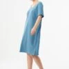 Jersey Dress Organic Cotton Blue -Brava Clothing Shop Product ProductPropertyID 121440270