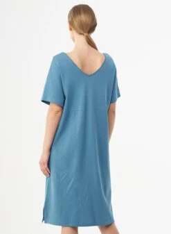 Jersey Dress Organic Cotton Blue -Brava Clothing Shop Product ProductPropertyID 121440271