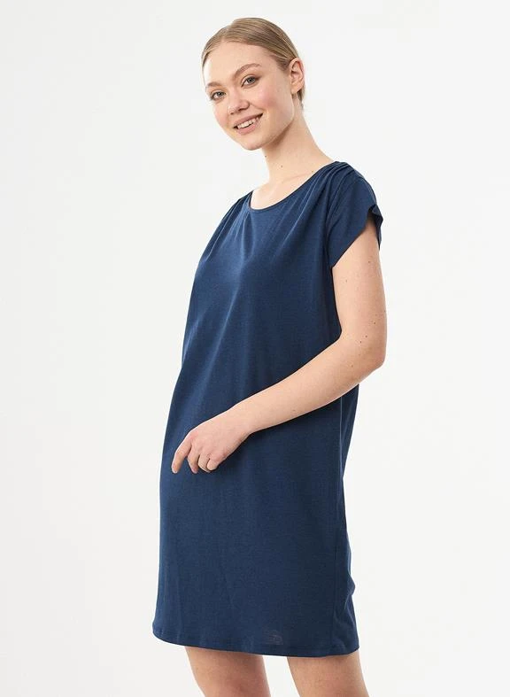 Jersey Dress Scoop Neck Navy 6 Jersey Dress Scoop Neck Navy - Image 4