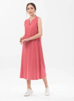 Jersey Dress Organic Cotton Pink 7 Jersey Dress Organic Cotton Pink -Brava Clothing Shop Product ProductPropertyID 121443059
