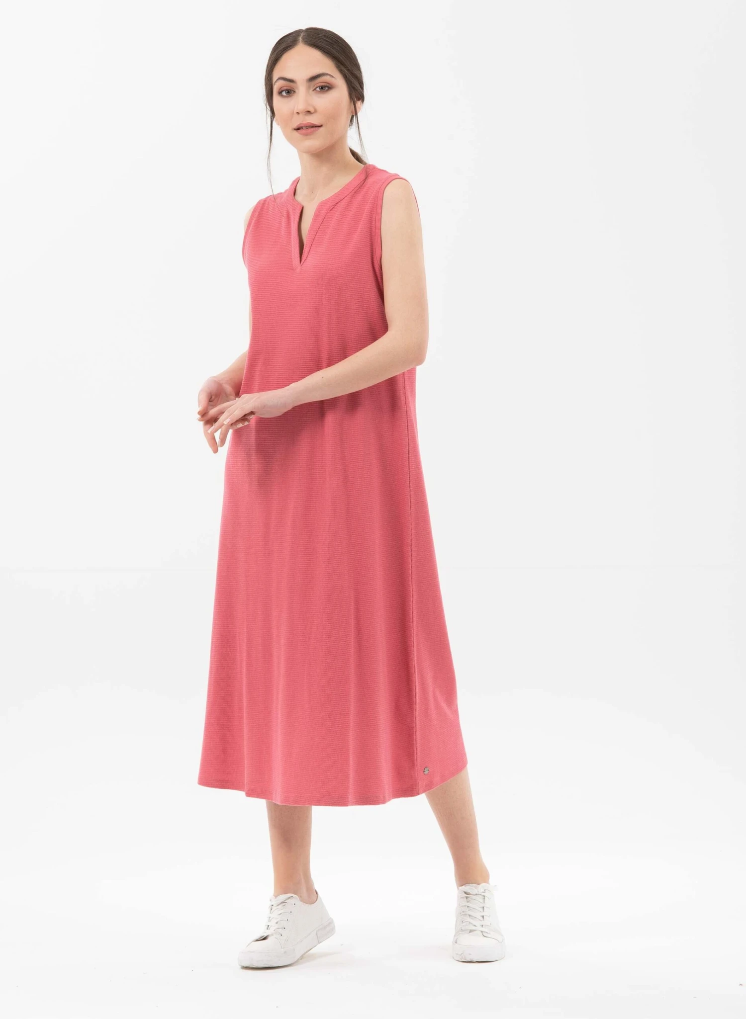 Jersey Dress Organic Cotton Pink 4 Jersey Dress Organic Cotton Pink - Image 2