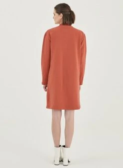 Sweat Dress With Collar Orange 9 Sweat Dress With Collar Orange -Brava Clothing Shop Product ProductPropertyID 121726757