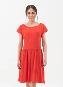 Dress Pleated Red