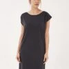 Jersey Dress Boat Neck Dark Grey -Brava Clothing Shop Product ProductPropertyID 122052890
