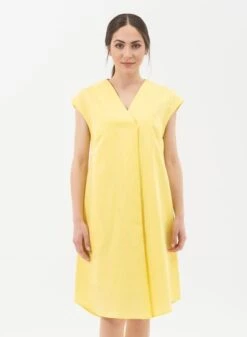 Dress V-Neck Yellow